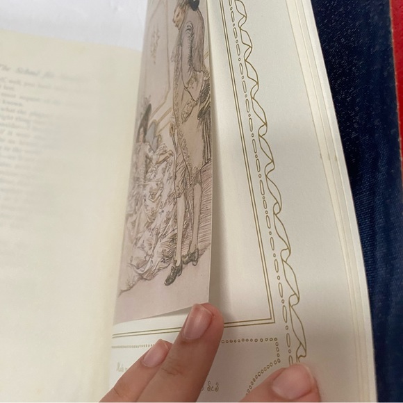 The School for Scandal by Richard Brinsley Sheridan Red Leather Bound Hardcover - Picture 15 of 15